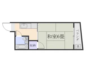 コーポ種子田【3階】の間取り