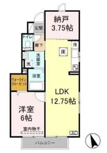 ローズコート・H C棟C101【1階】の間取り