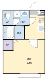 メルベイユ川崎【1階】の間取り