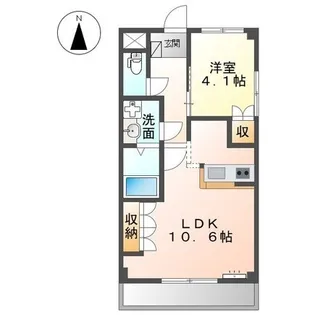 ウエストウィン【2階】の間取り