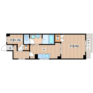 小田原ウェルコート【2階】の間取り
