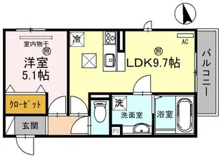 メゾン・ド・ジュエル【1階】の間取り