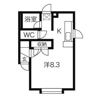 ハイツアーバン【一般物件】【1階】の間取り