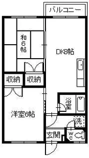 マンションやまだA・B【2階】の間取り