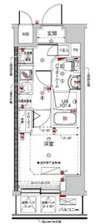 クラリッサ新綱島【3階】の間取り