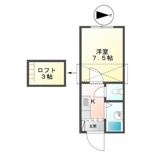 マリオ笹川 B棟【2階】の間取り