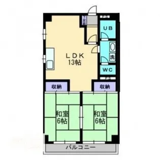 深可ヒュッテ【2階】の間取り