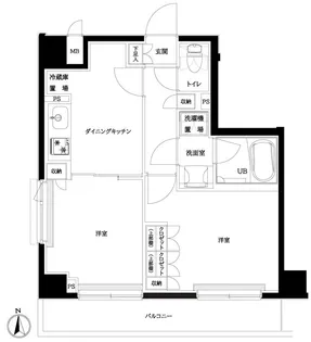 ルーブル中板橋伍番館【3階】の間取り