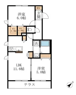 Petka【1階】の間取り