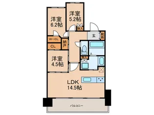 ラグナヒルズ【10階】の間取り