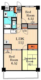ベルデュール【4階】の間取り