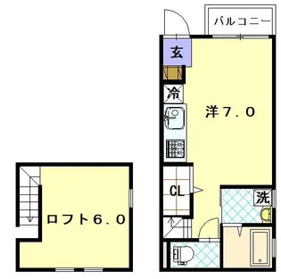 アメニティ東小島II【2階】の間取り