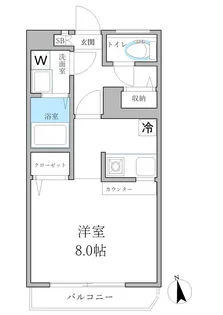 大森ダイヤモンドマンション【5階】の間取り