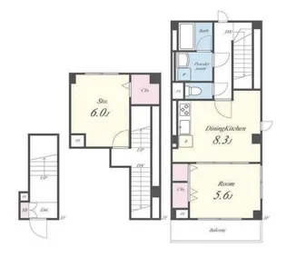 ホヌオハマ【2階】の間取り