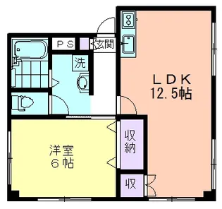 エトワール美住【1階】の間取り
