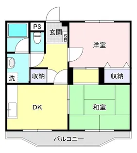 エヴァマンション高山【2階】の間取り