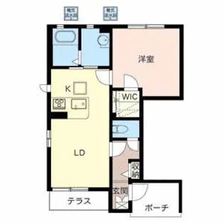 シャーメゾンクレーシェ【1階】の間取り