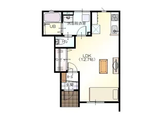 D BOX八日市【1階】の間取り