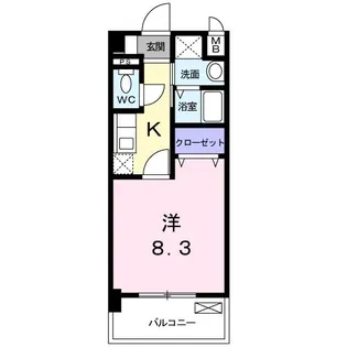 アルデール麻里布【3階】の間取り