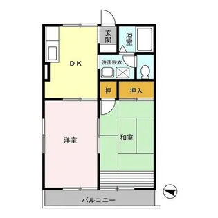 ヴェルデめいわ B【1階】の間取り