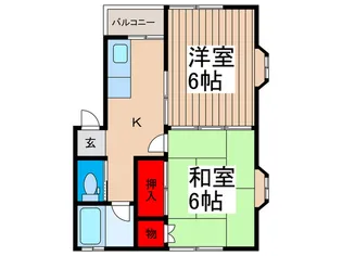 ライトハウスII【2階】の間取り