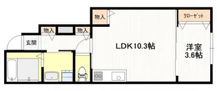 カーリー・ダダン元町【1階】の間取り