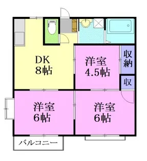 エルディムYAYOI【1階】の間取り