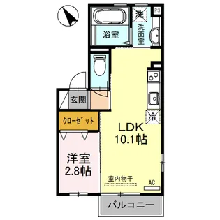 ホープ【2階】の間取り