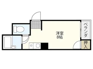 リボン金屋町マンション【1階】の間取り