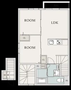 ミハス中野新井薬師III【2階】の間取り