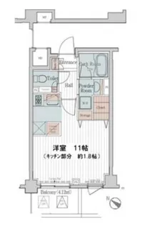 カスタリア三宿【2階】の間取り