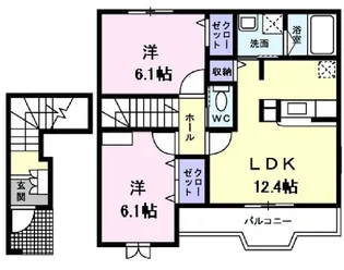 ブリーラ リベーロ【2階】の間取り
