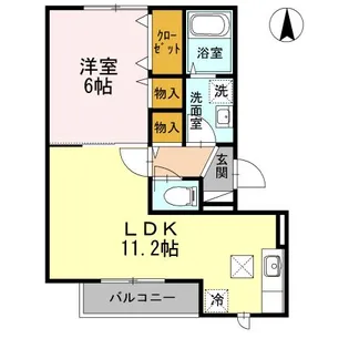 メゾン芙蓉【1階】の間取り