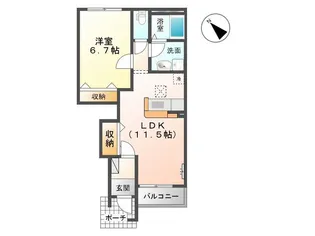 ブランピア【1階】の間取り