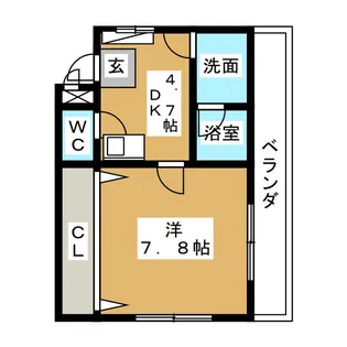 キャッスルM&K【3階】の間取り