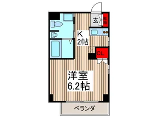 メルキュ-ル【4階】の間取り