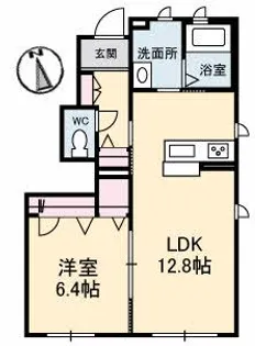シャーメゾンはなみずき A棟【1階】の間取り