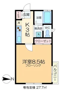 ローズハイム【2階】の間取り