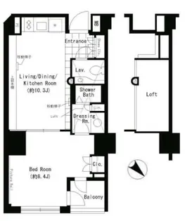 パークアクシス溜池山王【1階】の間取り