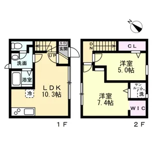 カサーレ蓮町 II棟の間取り