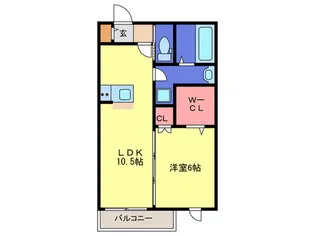 グランヴェル姫島【2階】の間取り