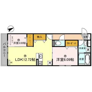 クレール林崎【3階】の間取り