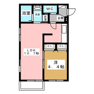 Four Roses in Sako【1階】の間取り