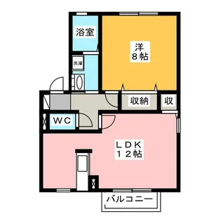 セジュール・F【1階】の間取り
