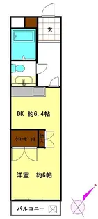 三鷹台クレッセントハウスイースト【1階】の間取り