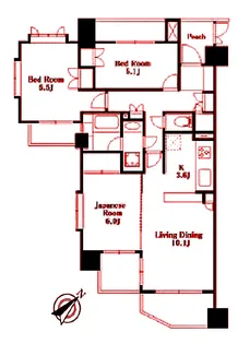 ステイツ鶴ヶ峰【5階】の間取り