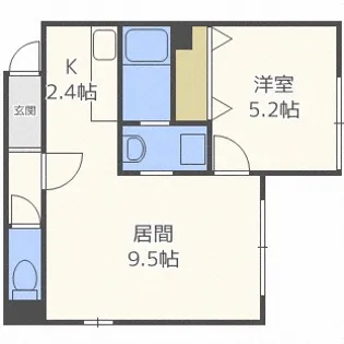 RS末広【1階】の間取り