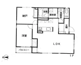 ザ・ガーデン中落合【1階】の間取り