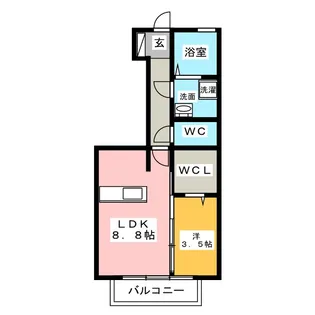 ドミール【1階】の間取り