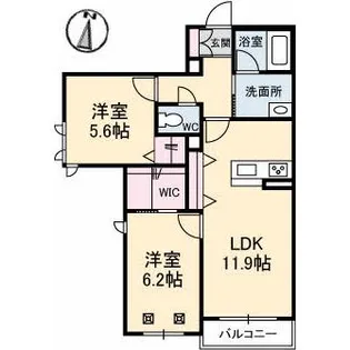 シャーメゾン祥【2階】の間取り